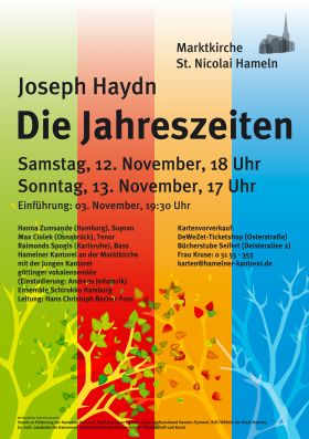 Konzertplakat: Joseph Haydn: »Die Jahreszeiten«
