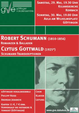 Konzertplakat: Robert Schumann: »Romanzen & Balladen«