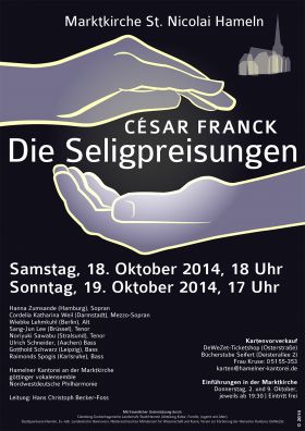 Konzertplakat: César Franck: »Die Seligpreisungen«