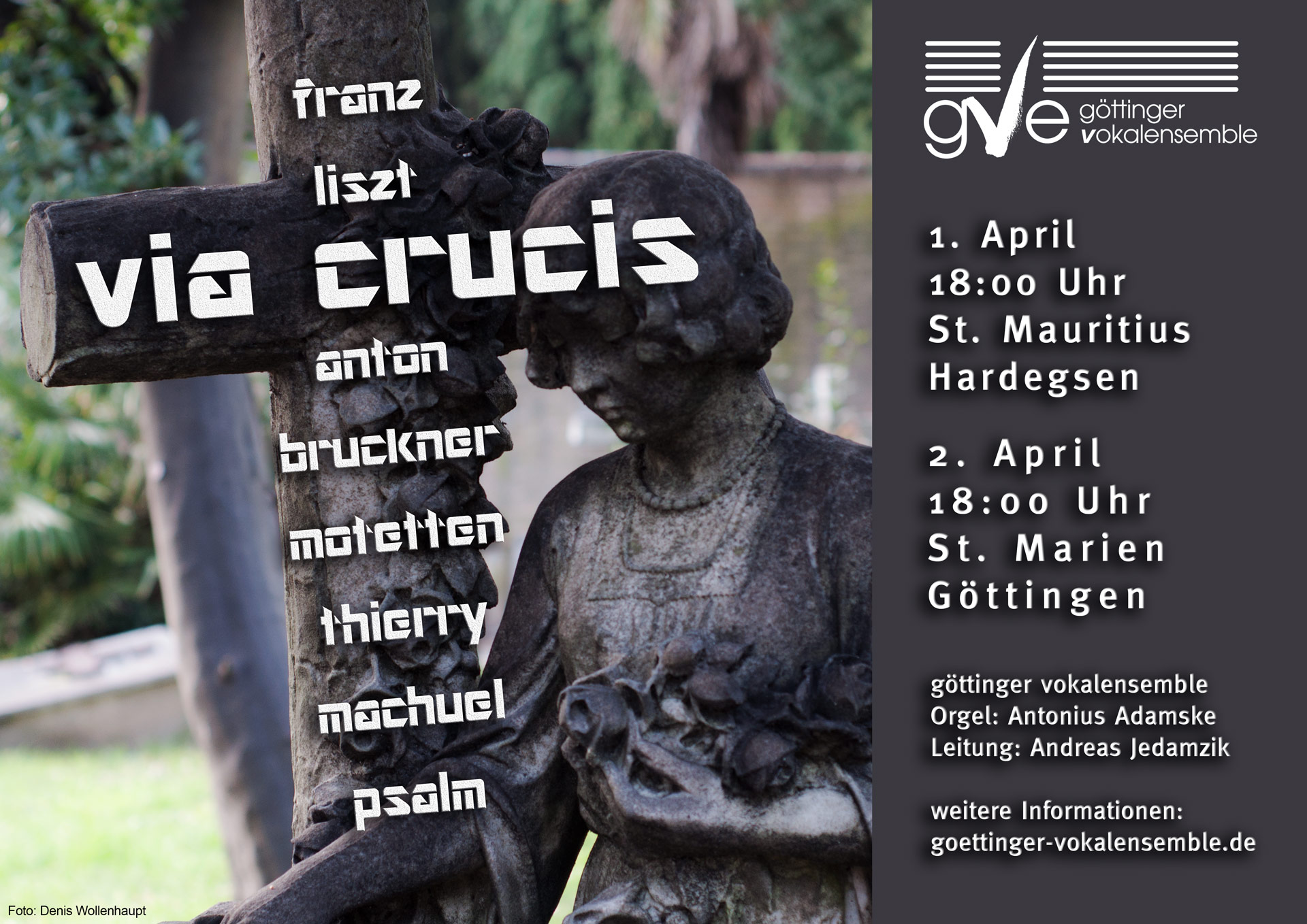 Konzertplakat: Franz Liszt - Via Crucis