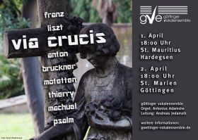 Konzertplakat: Franz Liszt - Via Crucis