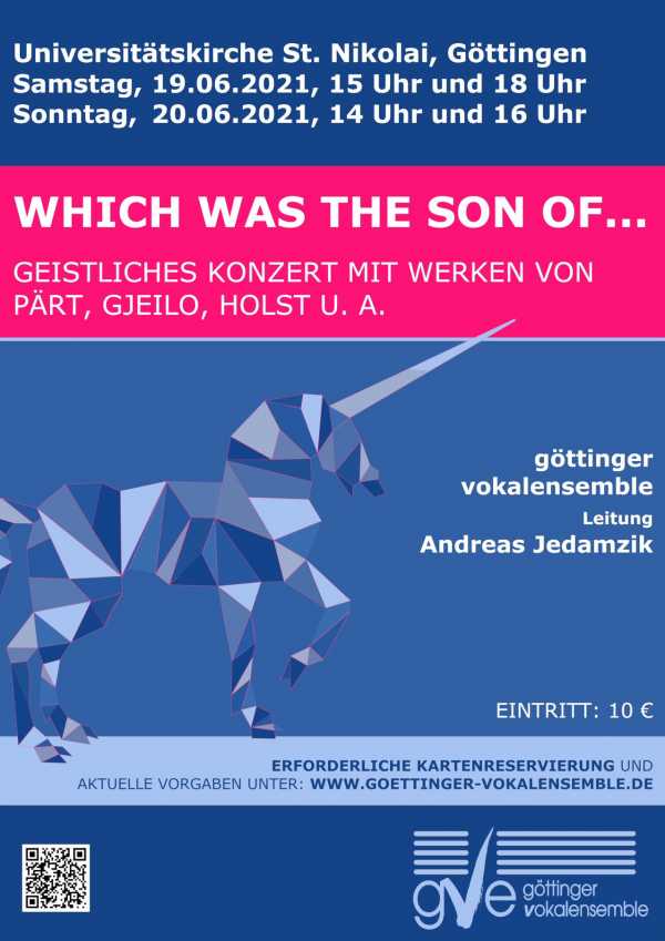 Konzertplakat: Which was the son of ...