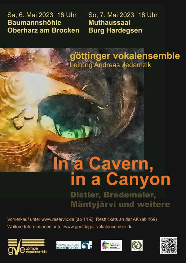 Konzertplakat: In a cavern, in a Canyon